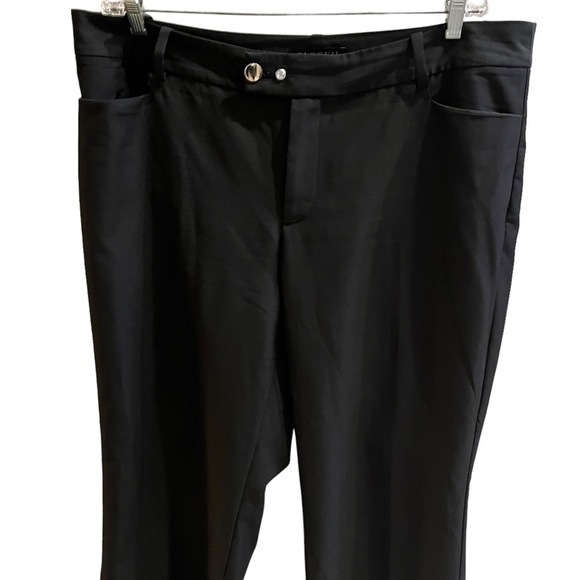 Eloquii Black Dress Pants Ankle Length Slight Flare Sz 16 - Picture 3 of 9